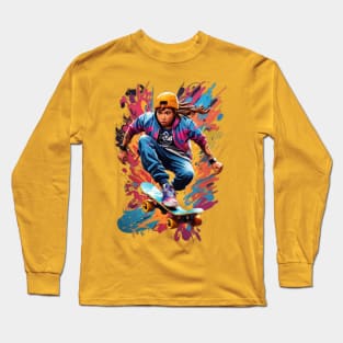 Salto Urbano: Aire y Estilo sobre Ruedas Long Sleeve T-Shirt